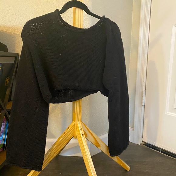 Silence and Noise Cropped Sweater - Picture 1 of 2